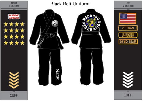 Outstanding attendance patch for Martial arts uniform 